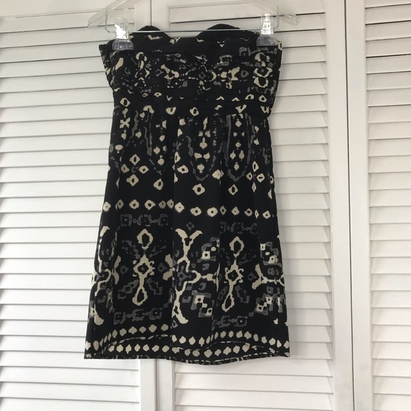 TWELFTH STREET By Cynthia Vincent Black Ikat Dress Size 2 - Picture 5 of 5